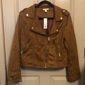 Suede Moto Jacket